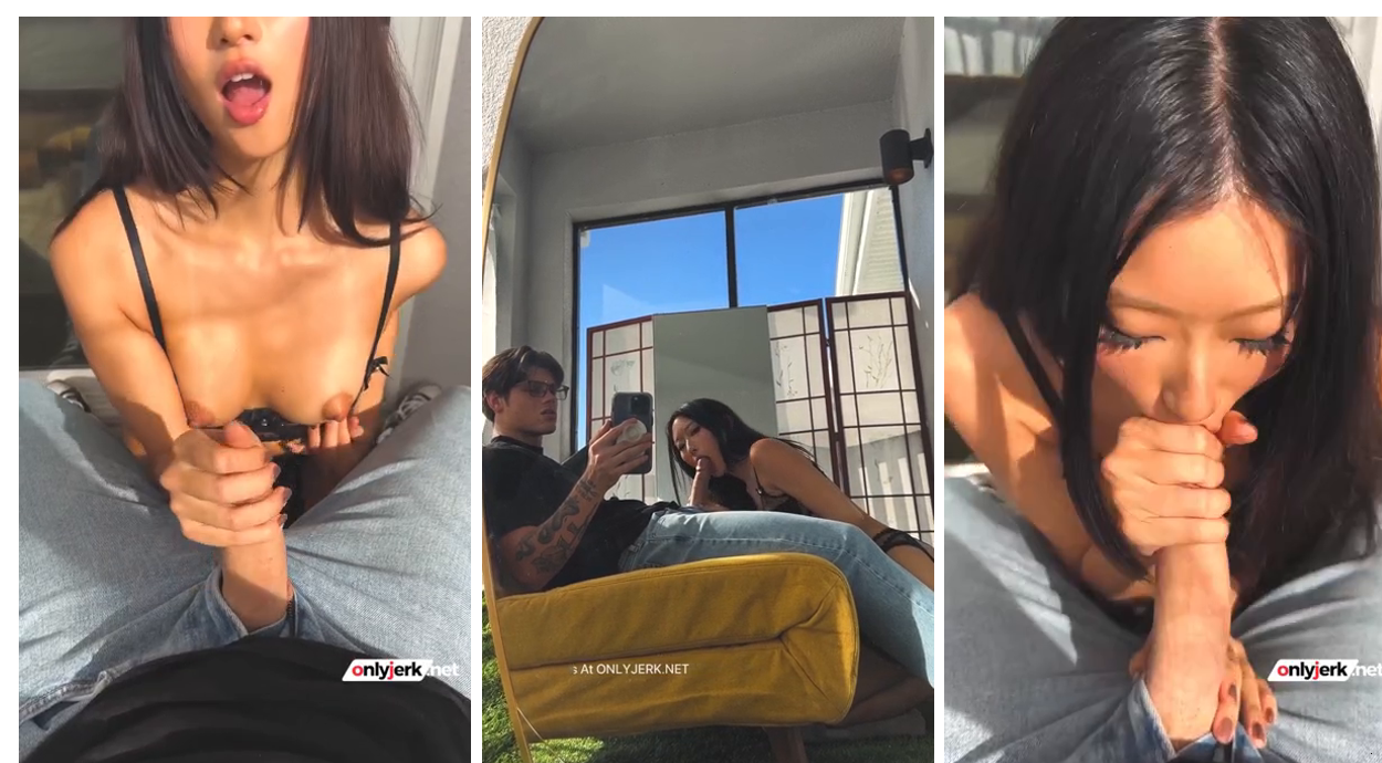 Aeries Steele Leaked Sucking Dick Infront Of Mirror Video