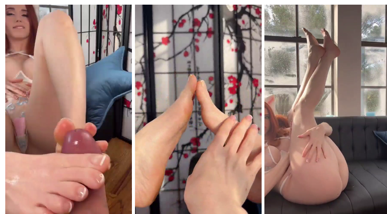 Amouranth Oil Dildo Footjob Kitty Onlyfans Video Leaked