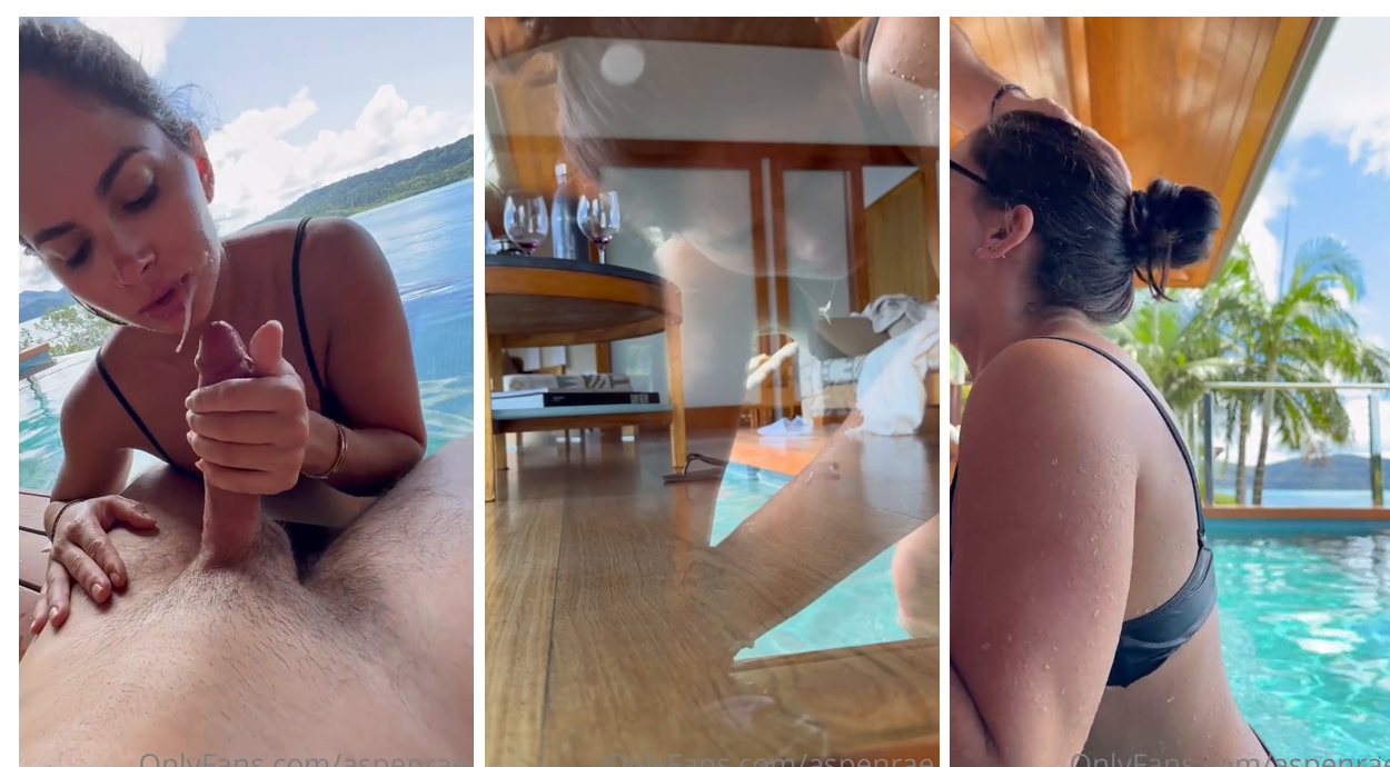 Aspen Rae Pool Sex Tape Video Leaked