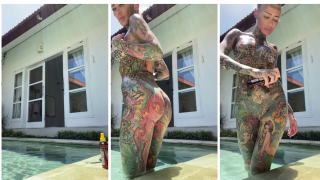 Becky Holt Nude Oiled Up By The Pool Porn Video Leaked