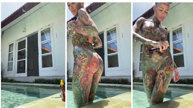 Becky Holt Nude Oiled Up By The Pool Porn Video Leaked