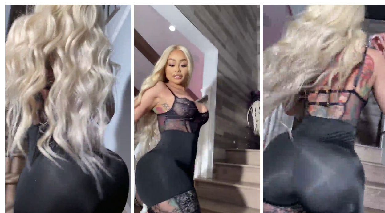 Blac Chyna Onlyfans – Sexy Black Lingerie