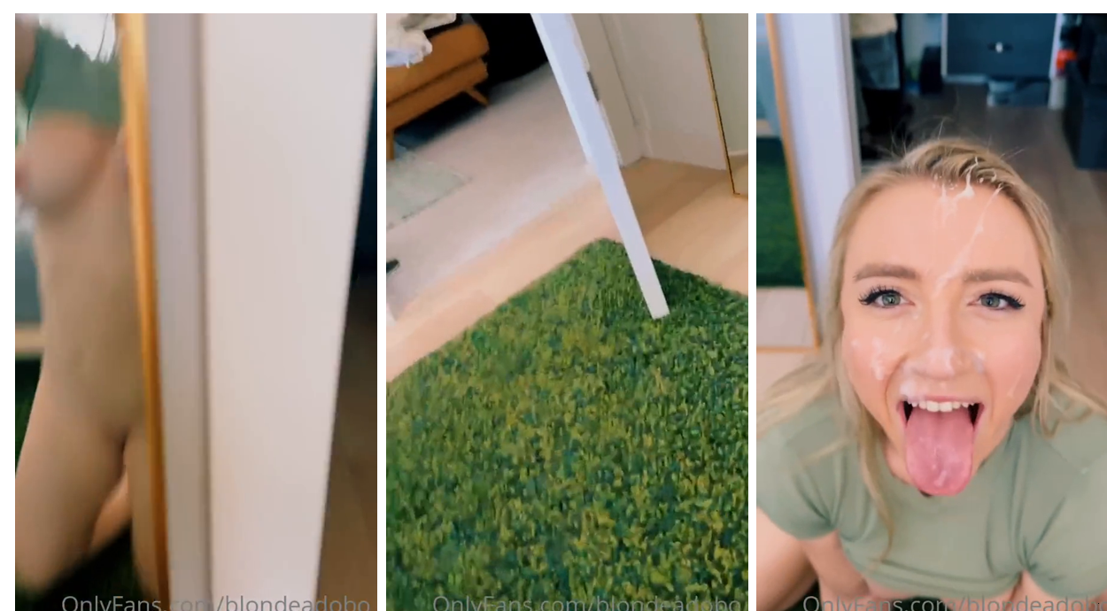 Blondeadobo Blowjob Facial Video Leaked