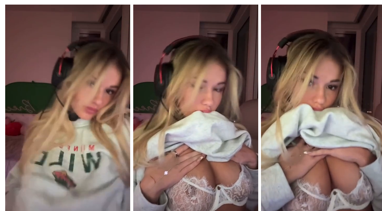 Breckie Hill See Through Lingerie Video Leaked