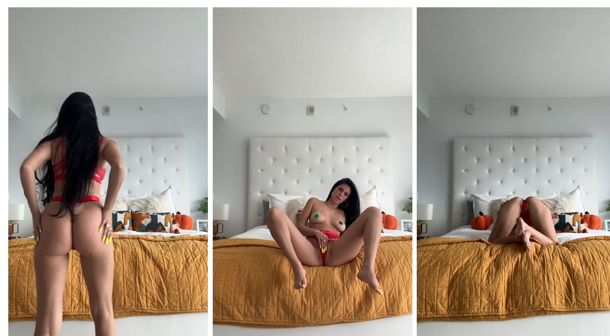 Camilla Araujo Red Lingerie Masturbation Video Leaked