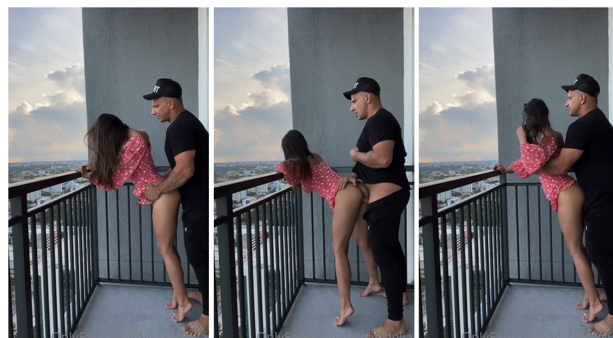 Delia Rose Balcony Sex Tape Video Leaked