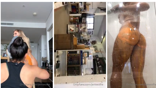 Jem Wolfie Nude Ass Painting Basketball Video