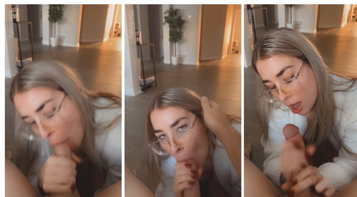 Jen Brett Blowjob Cum In Mouth Video Leaked