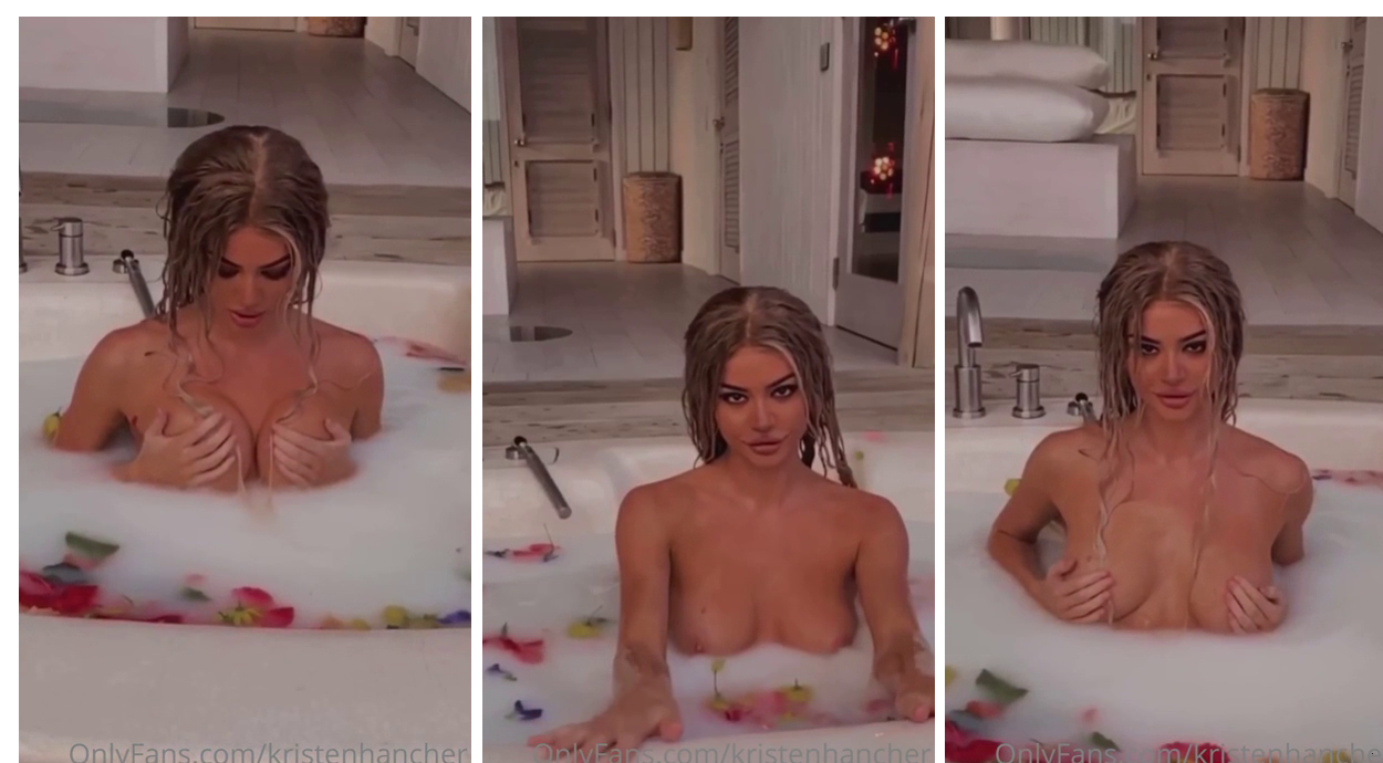 Kristen Hancher Leaked Nude Bath Onlyfans Video
