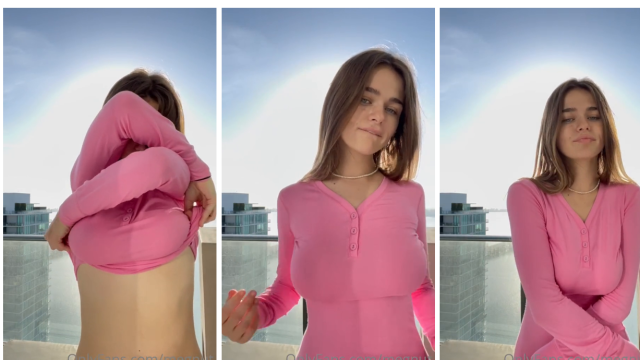 Megnutt02 Balcony Strip Video Leaked