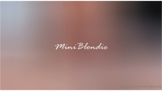 Miniblondie Nude Sex Tape Compilation Video Leaked