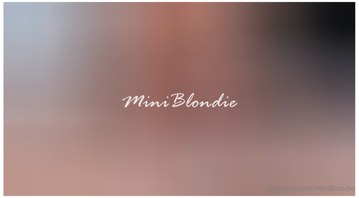 Miniblondie Nude Sex Tape Compilation Video Leaked