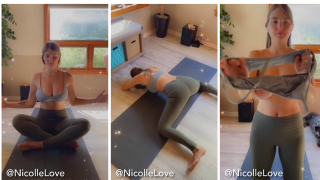 Nicollelove Topless Workout Video Leaked