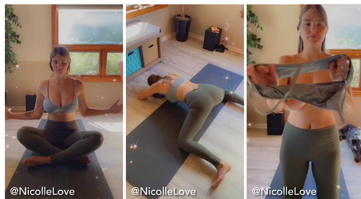 Nicollelove Topless Workout Video Leaked