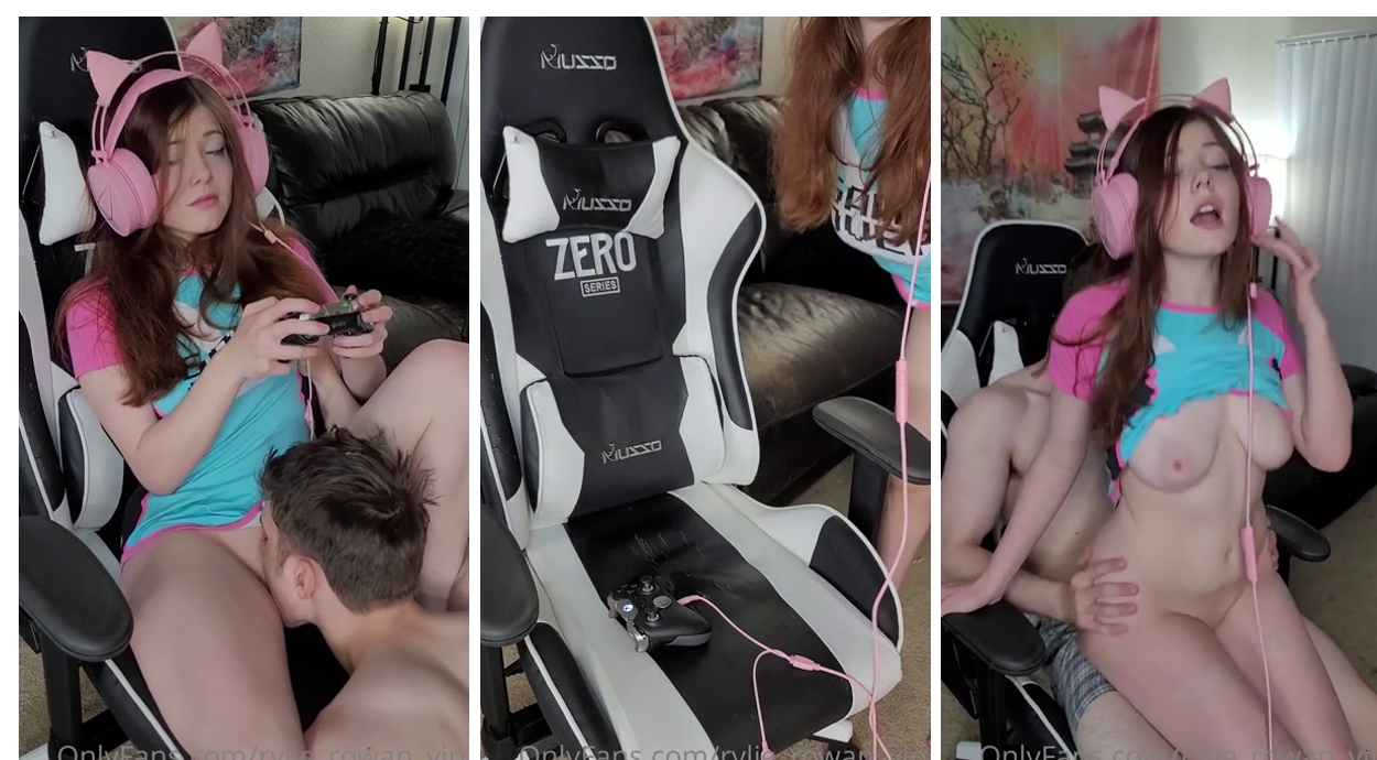 Rylie Rowan Fucked While Playing Video Leaked
